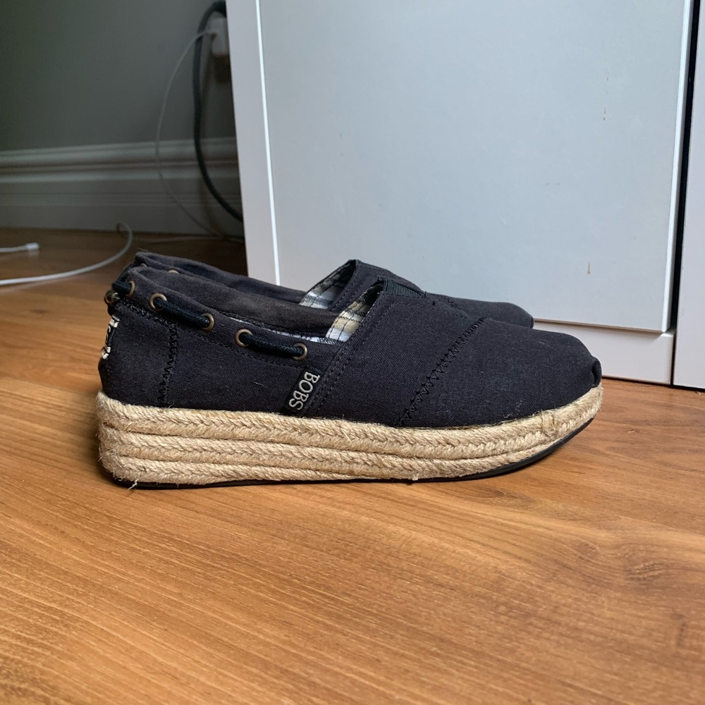 Bob memory foam wedge sandals with braided rope